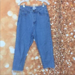 Princess Polly high rise light wash jeans